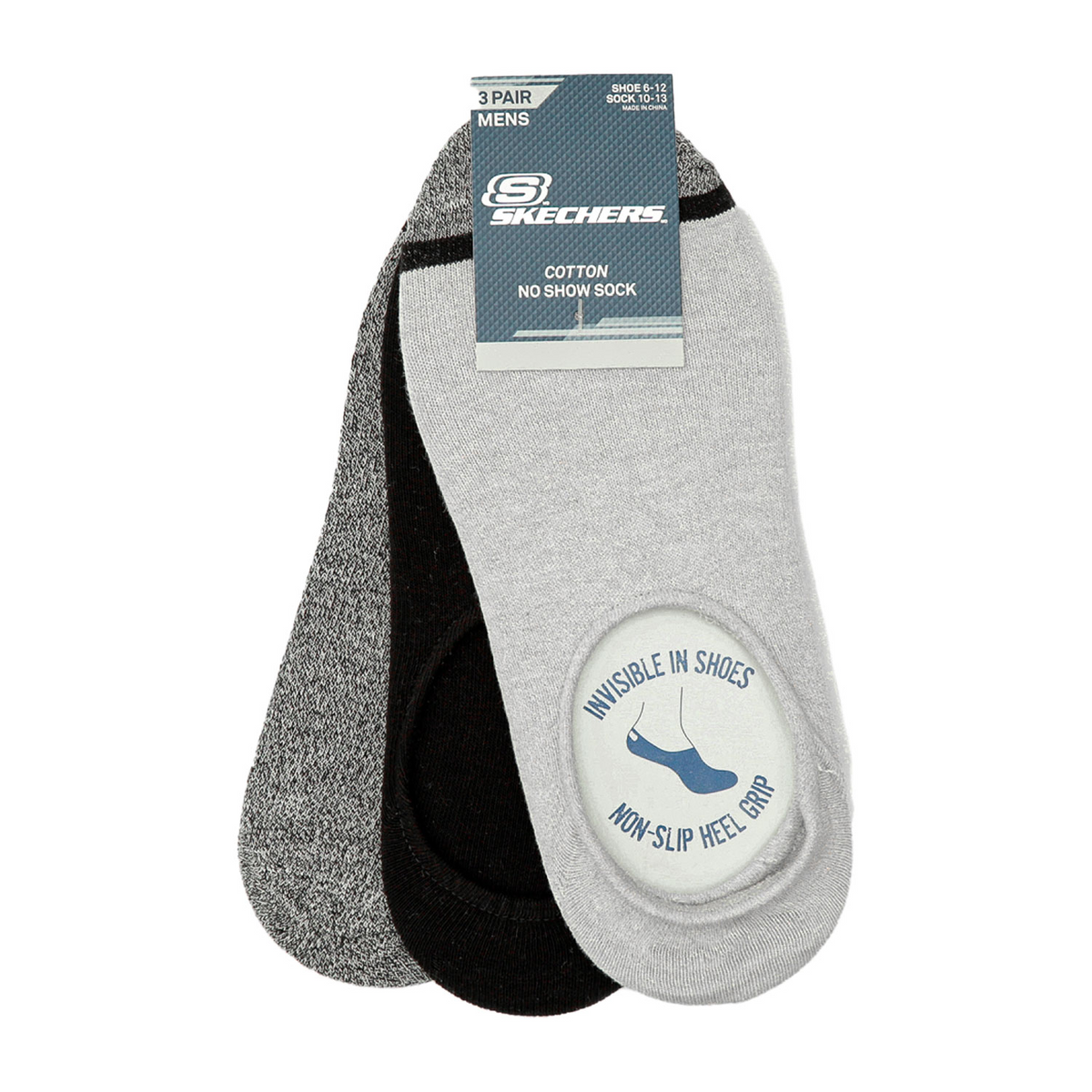 3PK MENS NON TERRY NO SHOW    #s111512/041