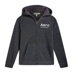 KNIT FLEECE ZIP HOODIE 
