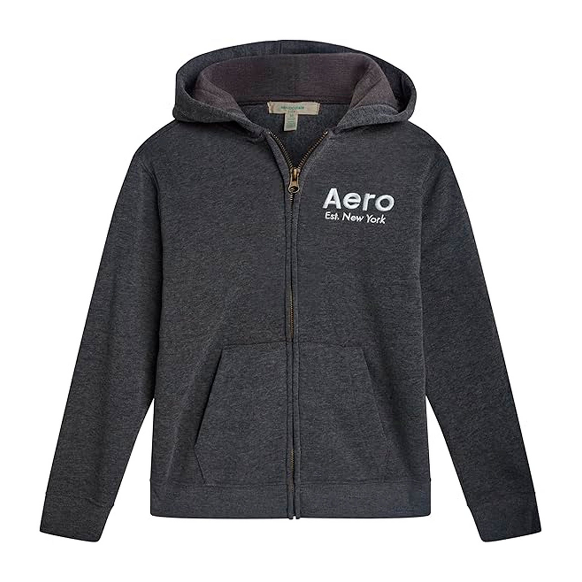 KNIT FLEECE ZIP HOODIE 