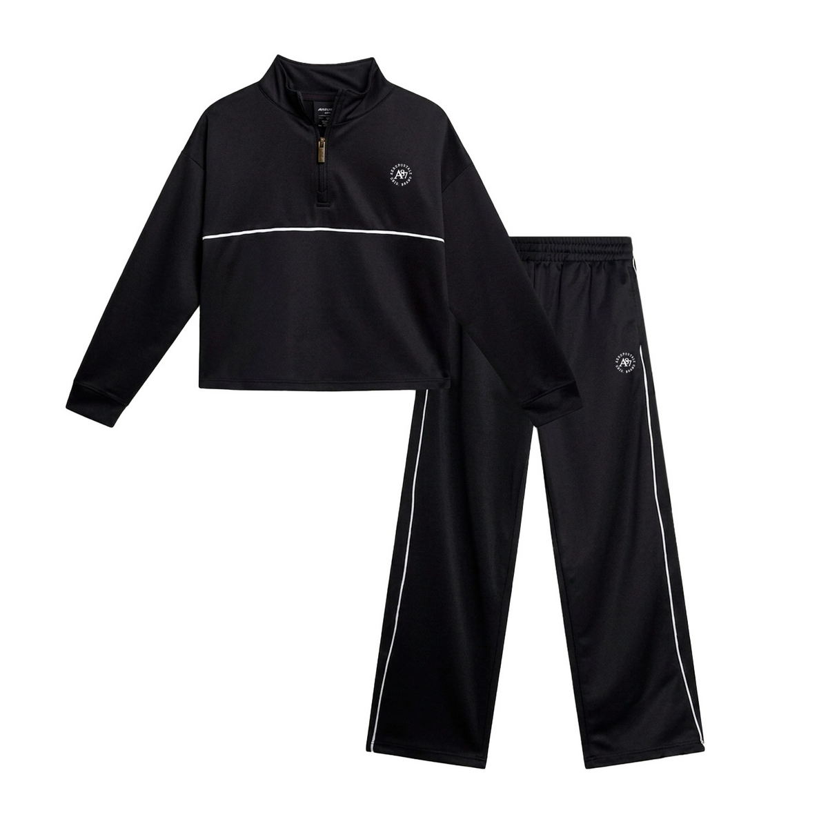 SPANDEX KNITTED PULLOVER TOPS WITH PANT 