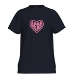 AERO HEART PUFF PRINT T-SHIRT 